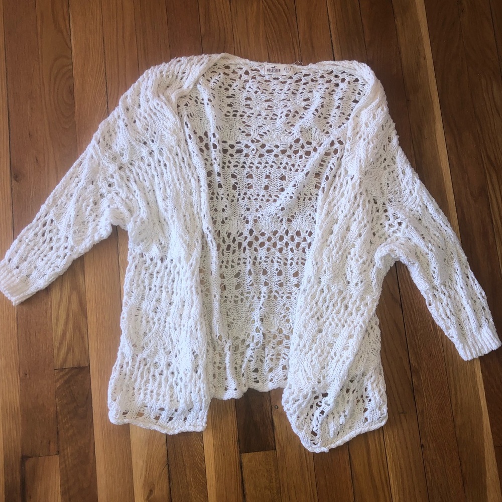 Hollister crochet cardigan